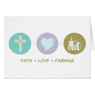 Faith Love Farming card