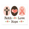 Faith Love Hope Breast Cancer Pink Ribbon Poster posters by PinkRibbonTeesGifts Faith Love Hope Breast Cancer Pink Ribbon Poster posters