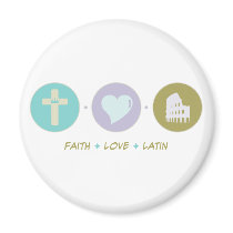 Faith Love Latin magnets