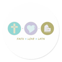 Faith Love Latin stickers