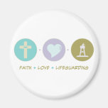 Faith Love Lifeguarding Magnets
