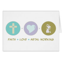 Faith Love Metal Working cards by sciencewillprevail Faith Love Metal Working cards