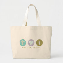 Faith Love Midwifery Tote Bags