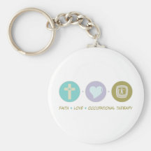Faith Love Occupational Therapy Key Chain