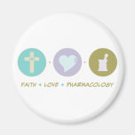 Faith Love Pharmacology Magnet