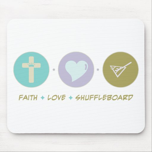 Faith Love Shuffleboard Mouse Mat