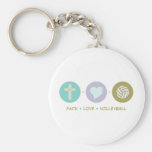 Faith Love Volleyball Key Chain