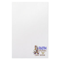 Faith Matters 3 Autism Personalized Stationery