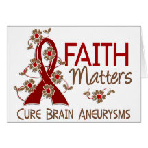 Faith Matters 3 Brain Aneurysm Card