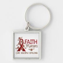 Faith Matters 3 Multiple Myeloma Key Chains