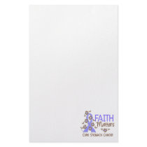 Faith Matters 3 Stomach Cancer Personalized Stationery