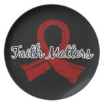 Faith Matters 5 Brain Aneurysm Dinner Plate