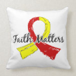 Faith Matters 5 Hepatitis C Throw Pillows