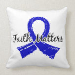 Faith Matters 5 Huntington's Disease Throw Pillows