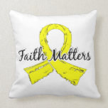 Faith Matters 5 Hydrocephalus Throw Pillow