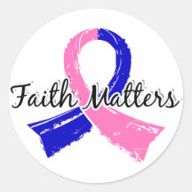 Faith Matters 5 Male Breast Cancer Stickers