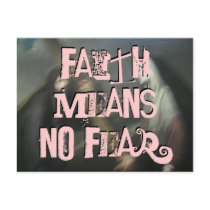 Faith means No Fear (laundrymat) postcards