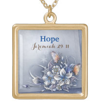 necklace, gold, wedding, birthday, faith, trust, god, waterproof, mother, hope, Halskæde med brugerdefineret grafisk design