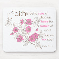 Faith (pink & brown) mouse pads