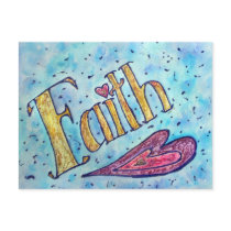 Faith Postcard by donnabellasangels Faith Postcard