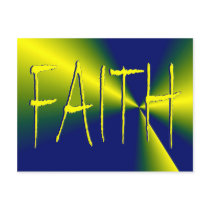 Faith Postcard by KingDaddy Faith Postcard