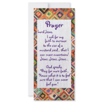 Faith Prayer Card Custom Rack Cards