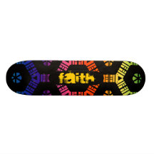 FAITH Rainbow Skateboard