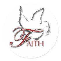 Faith Round Stickers