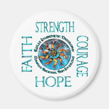 Faith Strength Courage Hope CRPS RSD Fridge Magnet