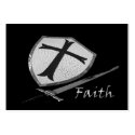 faith sword shield business cards