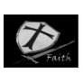 faith sword shield with Psalm 91 verses Business Card Templates