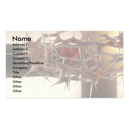 Faith Template Business Card (front side)