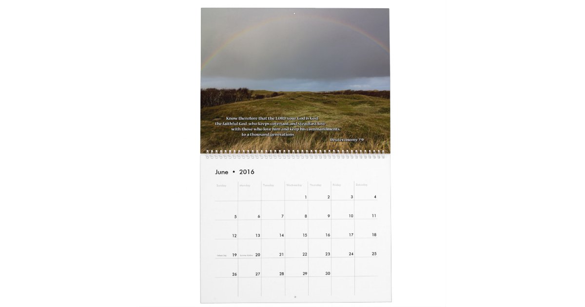 Faithful God Devotional Calendar two page Zazzle