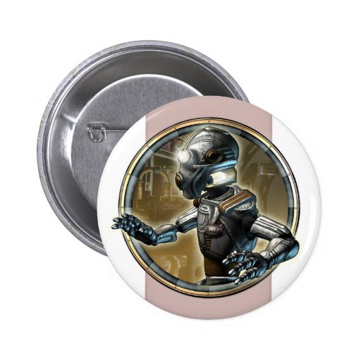Faithful Robot Round Button