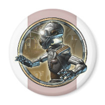 Faithful Robot Round Magnet
