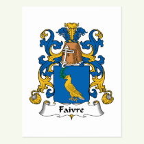 Faivre Family Crest Postcard