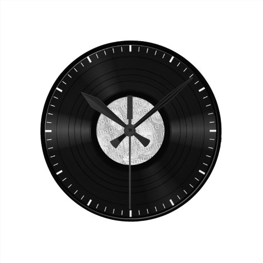 Fake Custom Vinyl Record Wall Clocks Zazzle