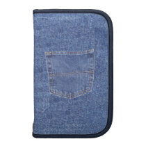 Fake Denim Pocket Rickshaw Folio Folio Planner