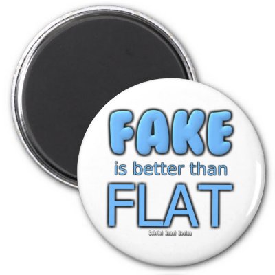 Fake is better than Flat Fridge Magnets