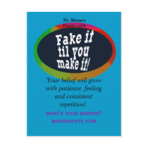 Fake it til You Make it postcards
