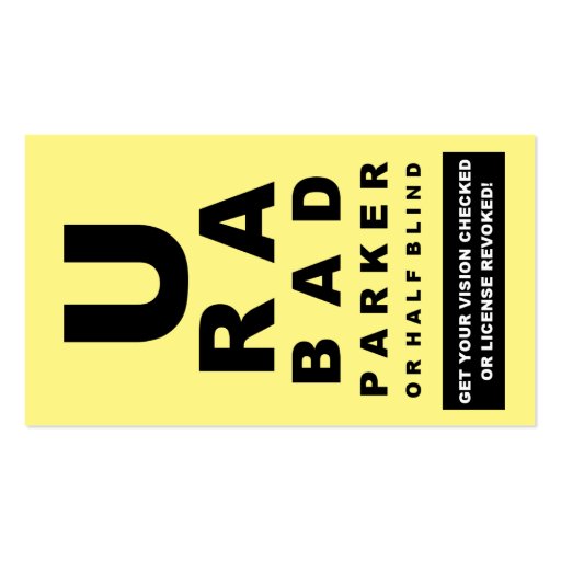Fake Parking Ticket Funny Violation Business Card | Zazzle