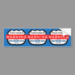 Fake Security Stickers, Window Decals- 3 per Sheet Bumper Sticker