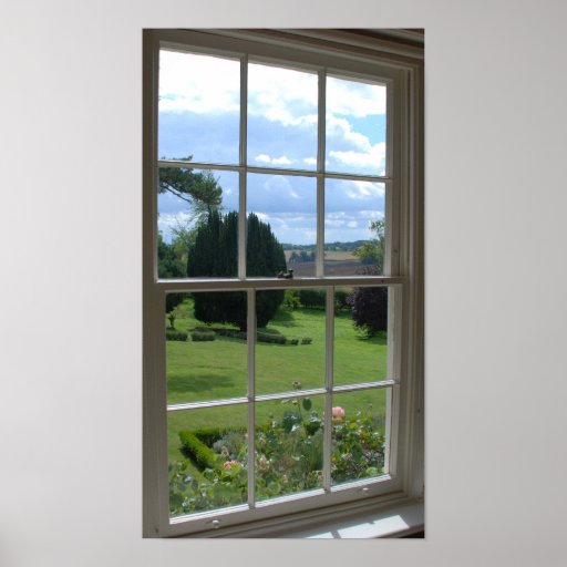 fake window 3 poster Zazzle