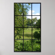 Fake window print