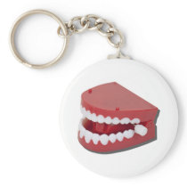 FakeChatteringTeeth081311 Keychain