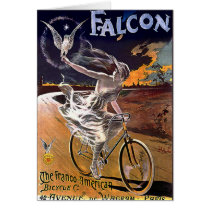 Falcon Bicycle Greeting Card