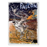 Falcon Bicycle - distressed Greeting Card