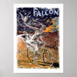 Falcon Bicycle - distressed poster