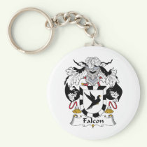 Falcon Family Crest Keychain