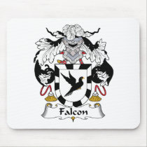 Falcon Family Crest Mousepad